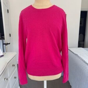 Quince Fuschia Cashmere Sweater Size Small